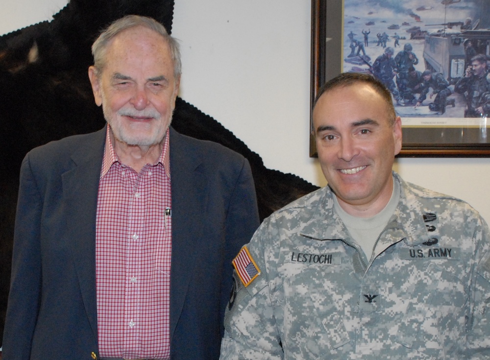Col. Amos Mathews (retired) and Col. Christopher Lestochi