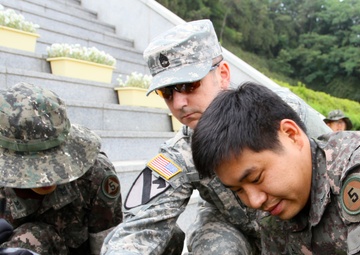 ROK-US Army bond at Memorial Park