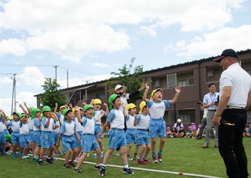 No better friend: Marines visit Japanese kindergarten