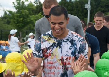 No better friend: Marines visit Japanese kindergarten