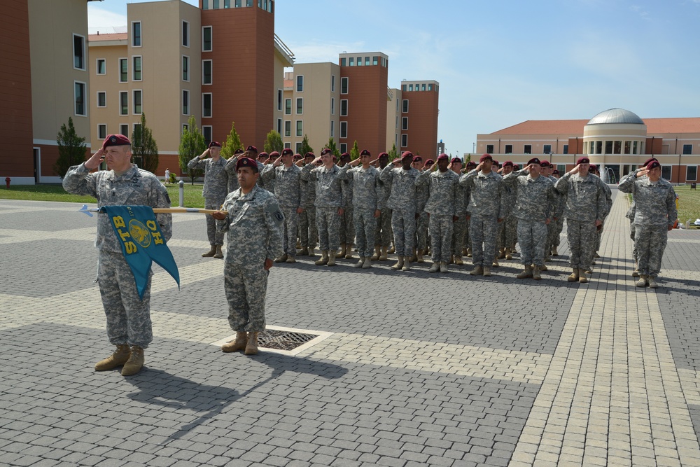 Change of command ceremony Headquarters and Headquarters Company, 173rd Brigade Special Troops Battalion, 173rd Airborne Brigade