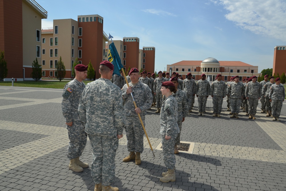 Change of command ceremony Headquarters and Headquarters Company, 173rd Brigade Special Troops Battalion, 173rd Airborne Brigade