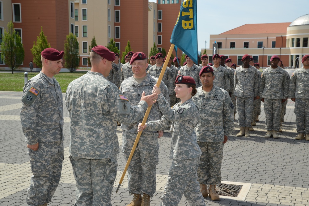 Change of command ceremony Headquarters and Headquarters Company, 173rd Brigade Special Troops Battalion, 173rd Airborne Brigade