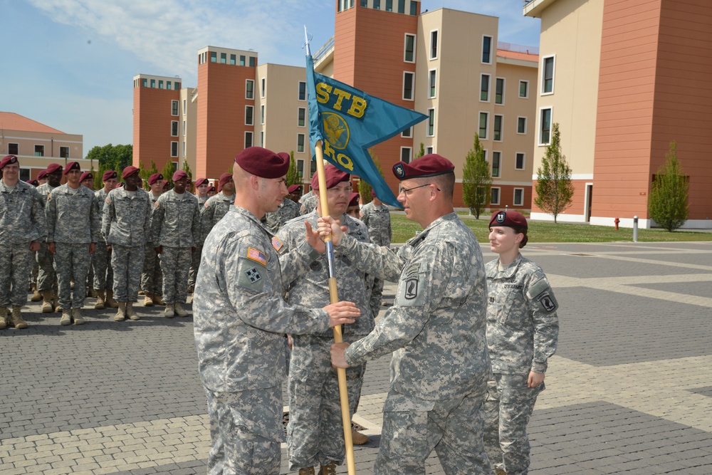 Change of command ceremony Headquarters and Headquarters Company, 173rd Brigade Special Troops Battalion, 173rd Airborne Brigade