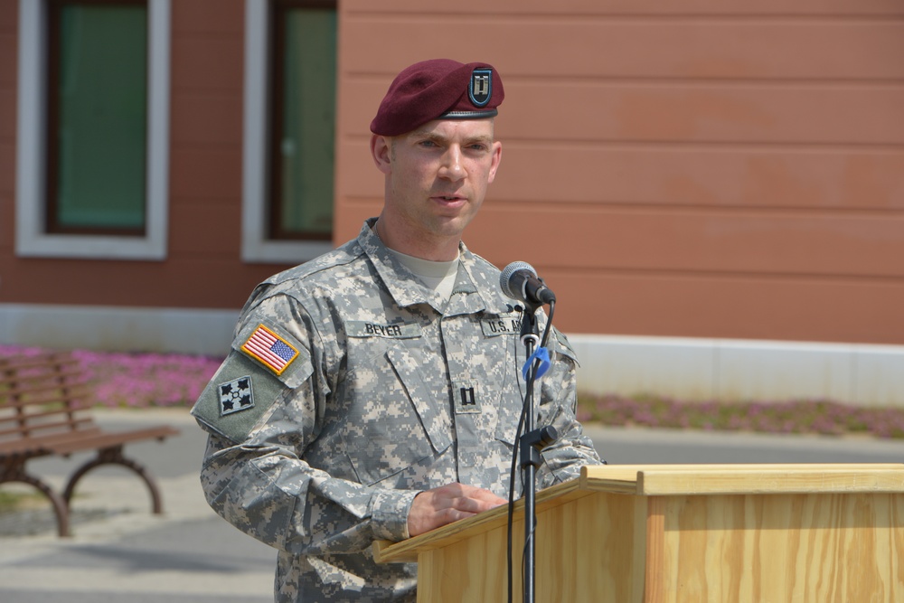 Change of command ceremony Headquarters and Headquarters Company, 173rd Brigade Special Troops Battalion, 173rd Airborne Brigade