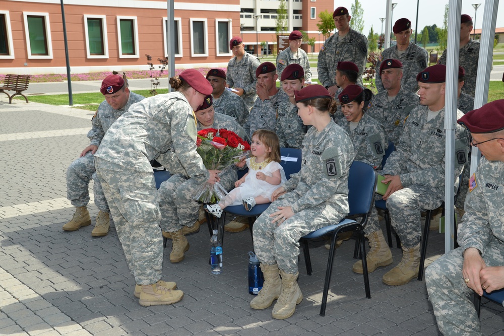 Change of command ceremony Headquarters and Headquarters Company, 173rd Brigade Special Troops Battalion, 173rd Airborne Brigade