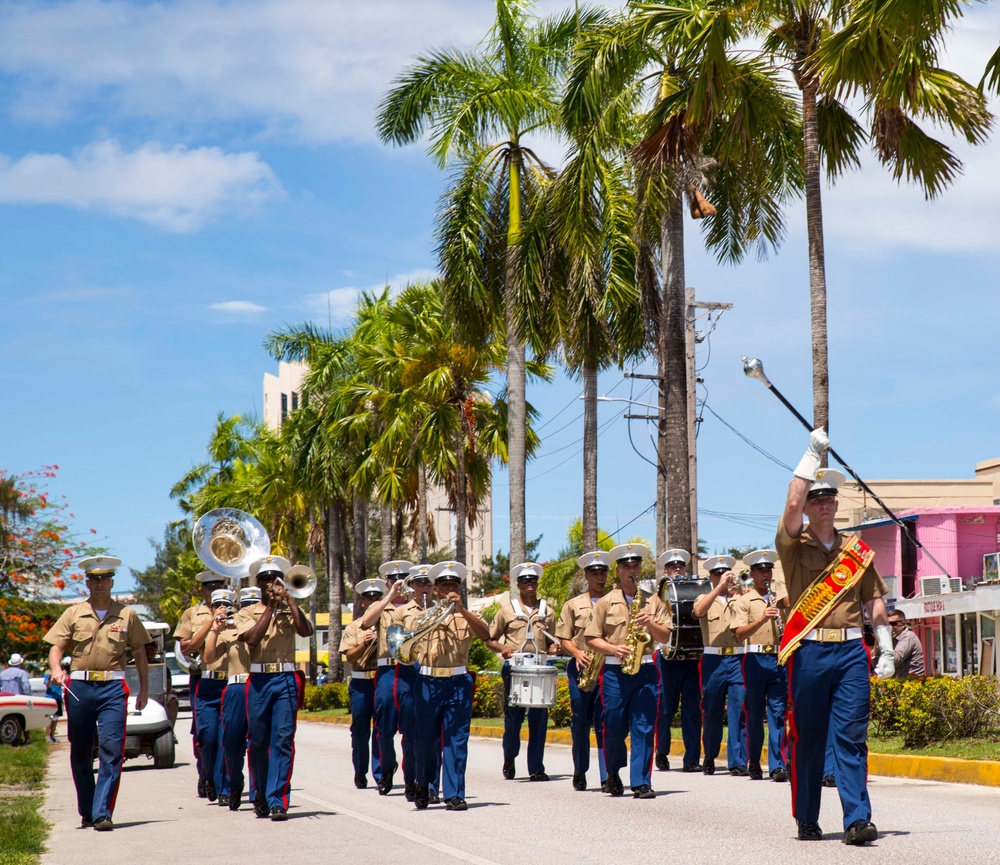 III MEF Band plays for WWII veterans on historic battleground