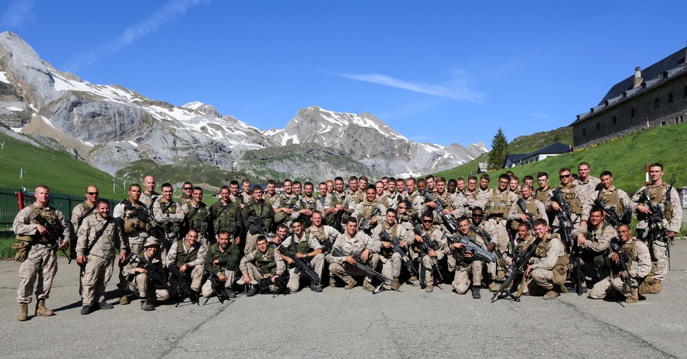 Marines climb to new heights in Spain