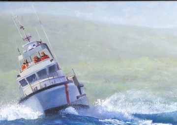 U.S. Coast Guard Art Program 2014 Collection, &quot;'Rollin', Rollin‚Rollin''&quot;