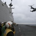 US Marines land Osprey aboard Spanish ship