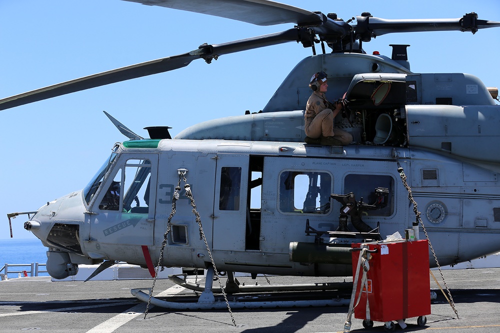 USS San Diego ready for flight operations