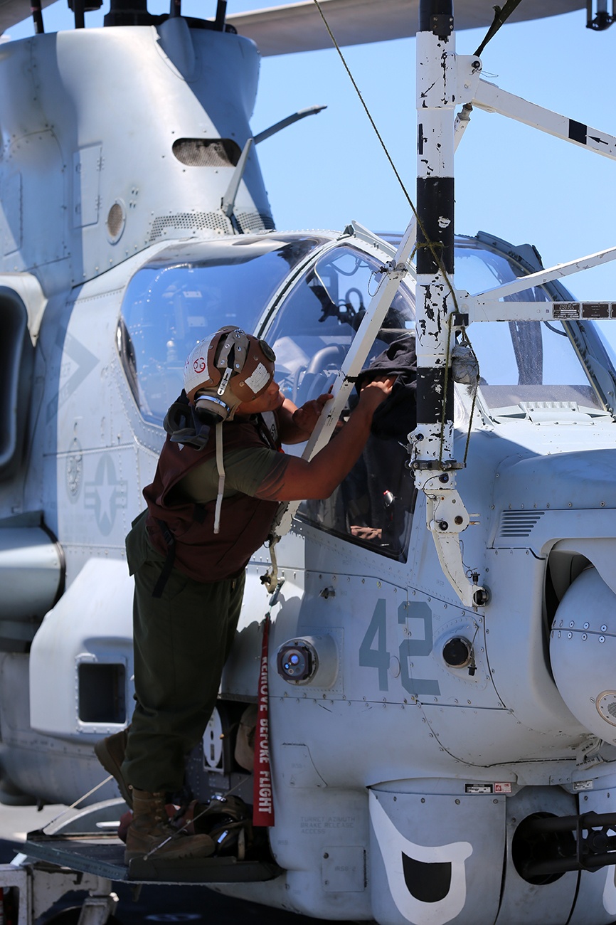 USS San Diego ready for flight operations