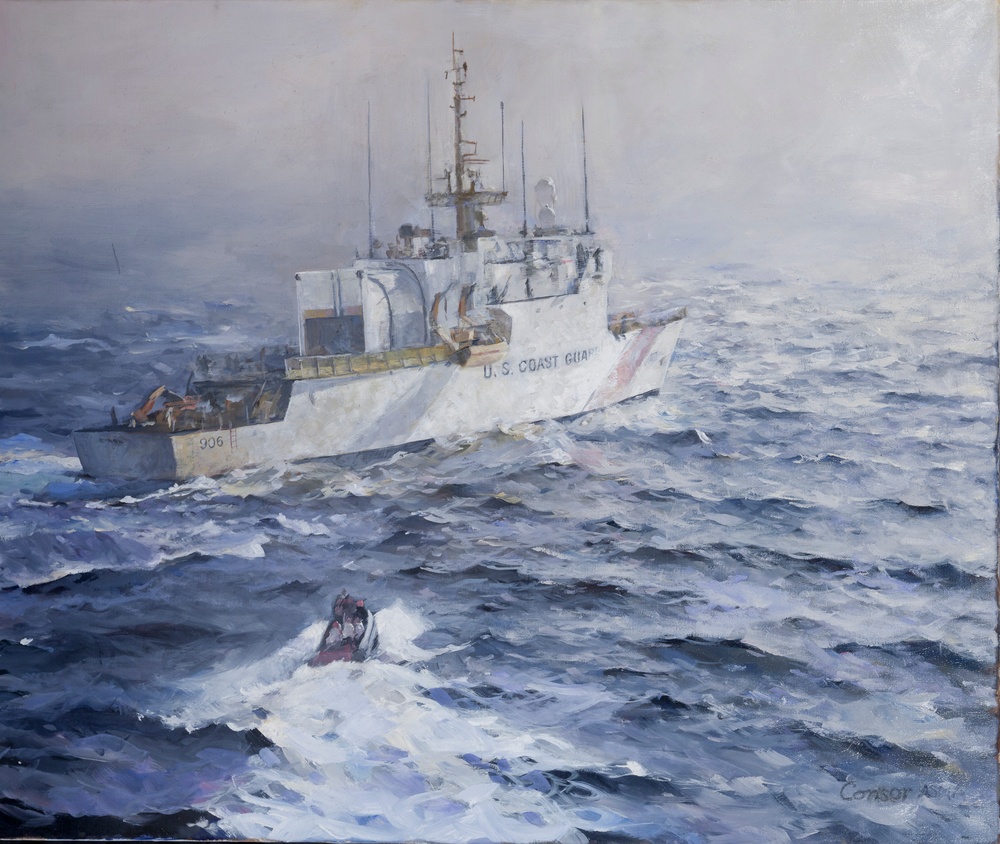 US Coast Guard Art Program 2014 Collection, &quot;Above the Seneca&quot;