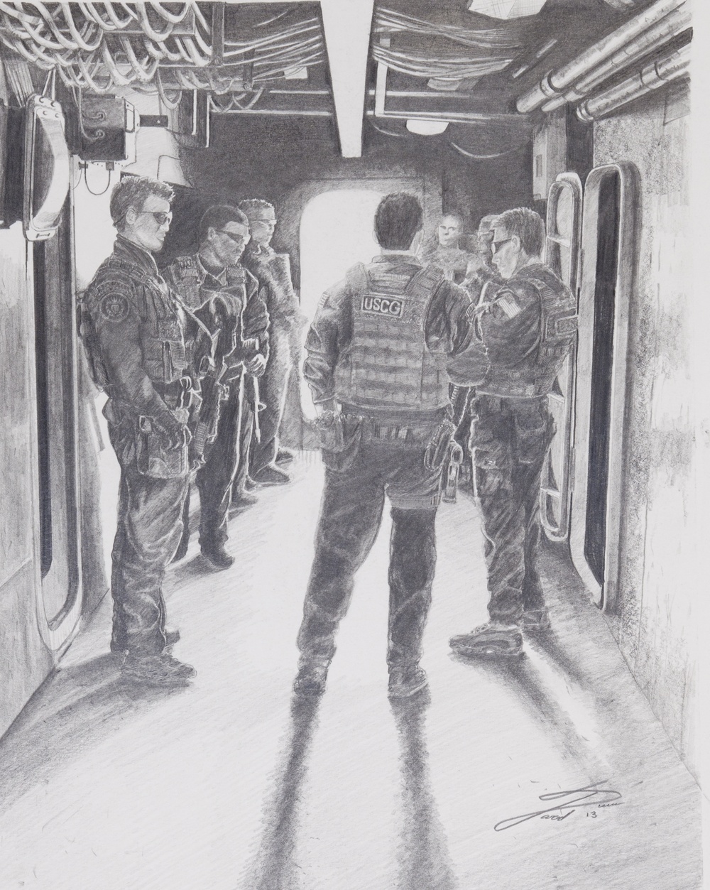 U.S. Coast Guard Art Program 2014 Collection, &quot;Clearing Space&quot;