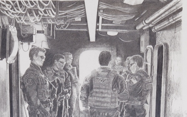 U.S. Coast Guard Art Program 2014 Collection, "Clearing Space"