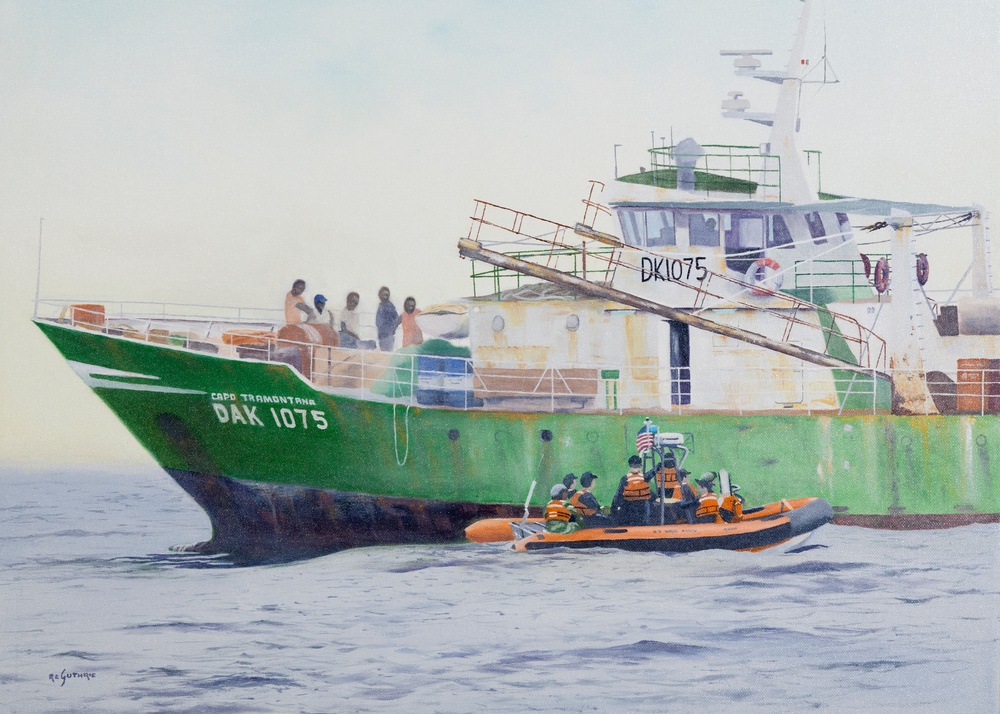 US Coast Guard Art Program 2014 Collection, &quot;Boarding Mission&quot;