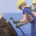 US Coast Guard Art Program 2014 Collection: 'Buoy Maintenance'