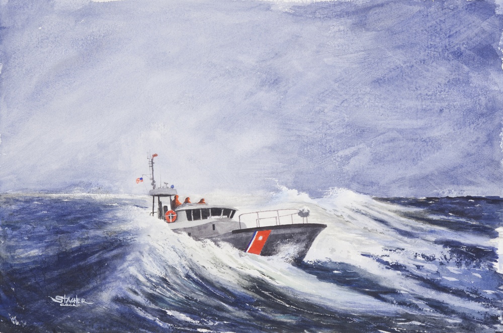 US Coast Guard Art Program 2014 Collection: 'Cape Disappointment'