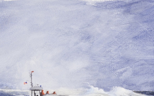US Coast Guard Art Program 2014 Collection: 'Cape Disappointment'