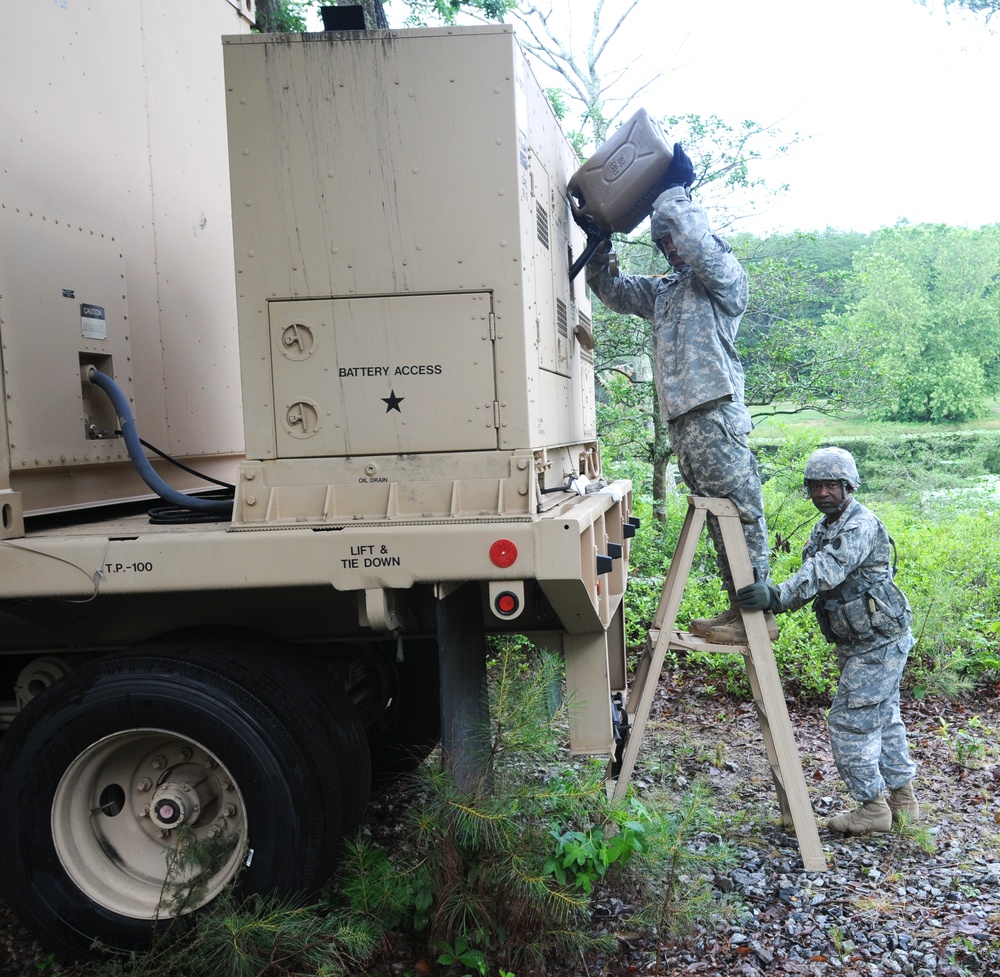 QLLEX 2014: The water purification site of the 326th Quartermaster Company from New Castle, Pa.