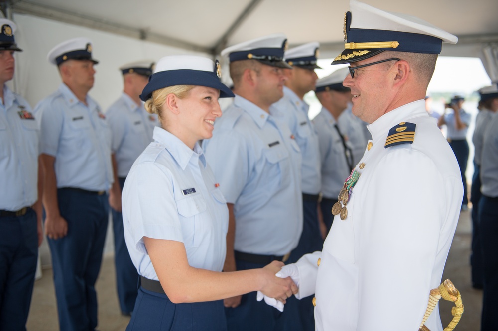 Coast Guard Cutter Legare changes command