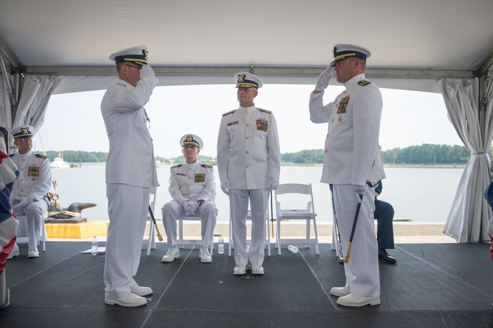 Coast Guard Cutter Legare changes command