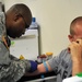 Medics in-process, screen Cadets