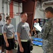 Medics in-process, screen cadets