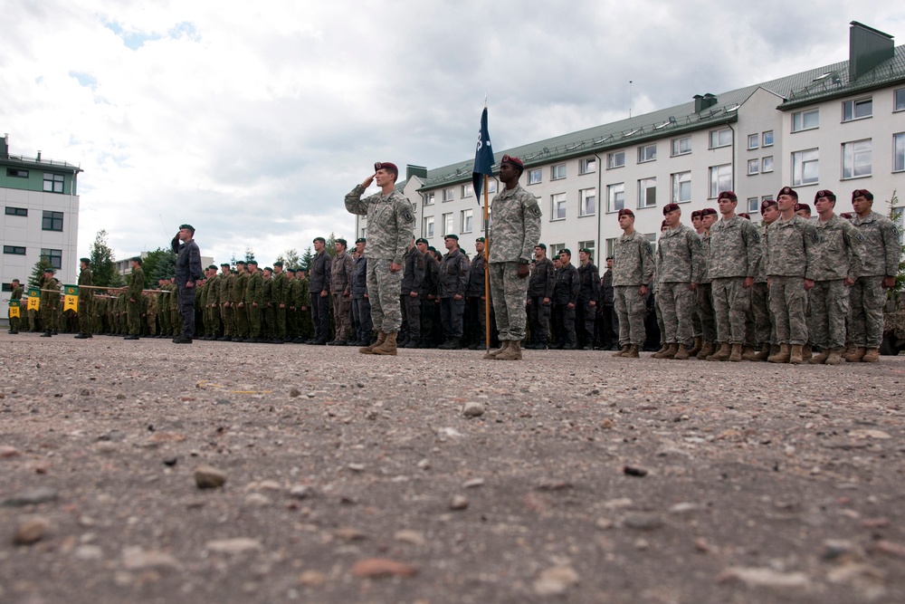 173rd Airborne participates in Saber Strike 2014 closing ceremony