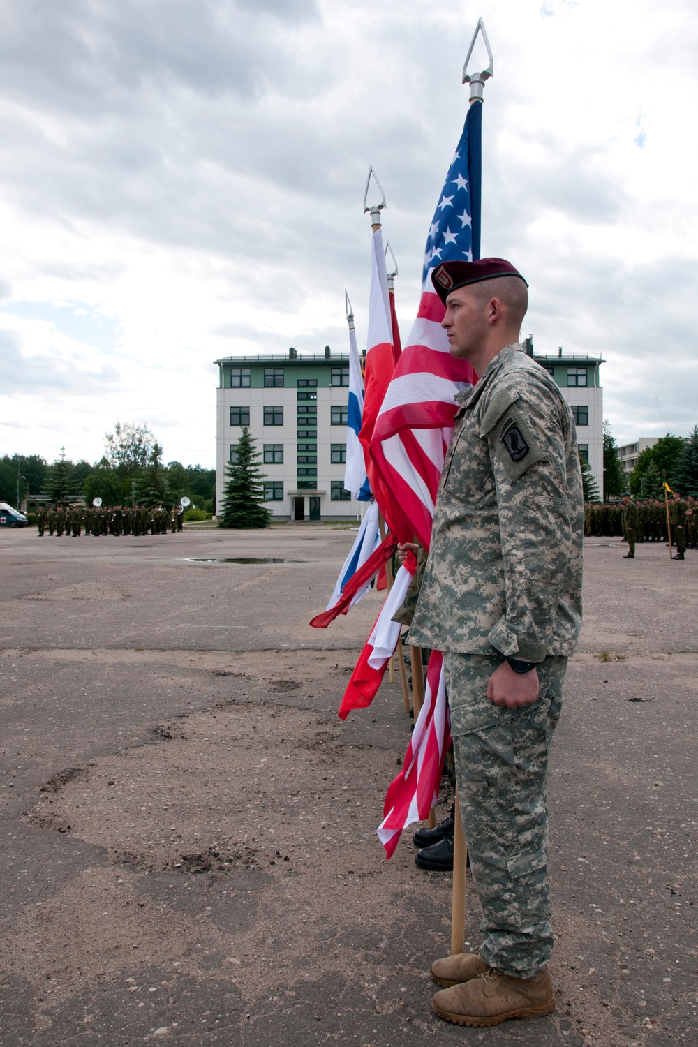 173rd Airborne participates in Saber Strike 2014 closing ceremony