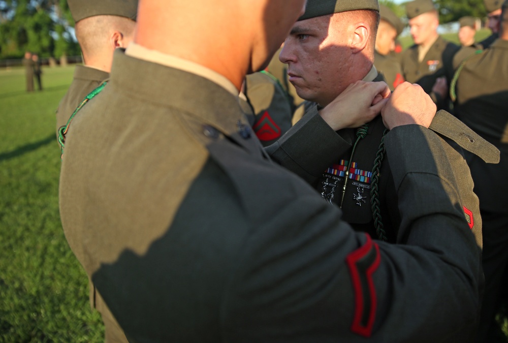 BLT 3/6, 24th MEU, French Fourragere ceremony