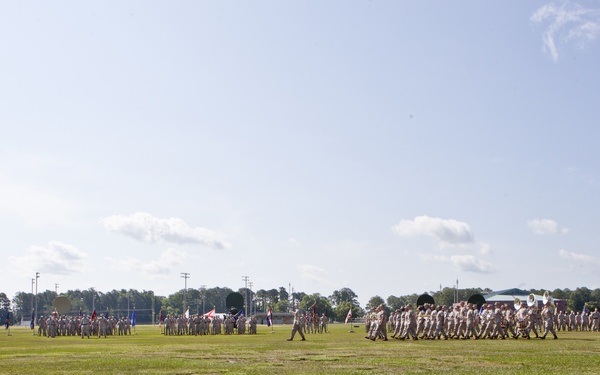 8th Com Battalion Change of Command Ceremony