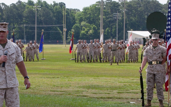 8th Com Battalion Change of Command Ceremony
