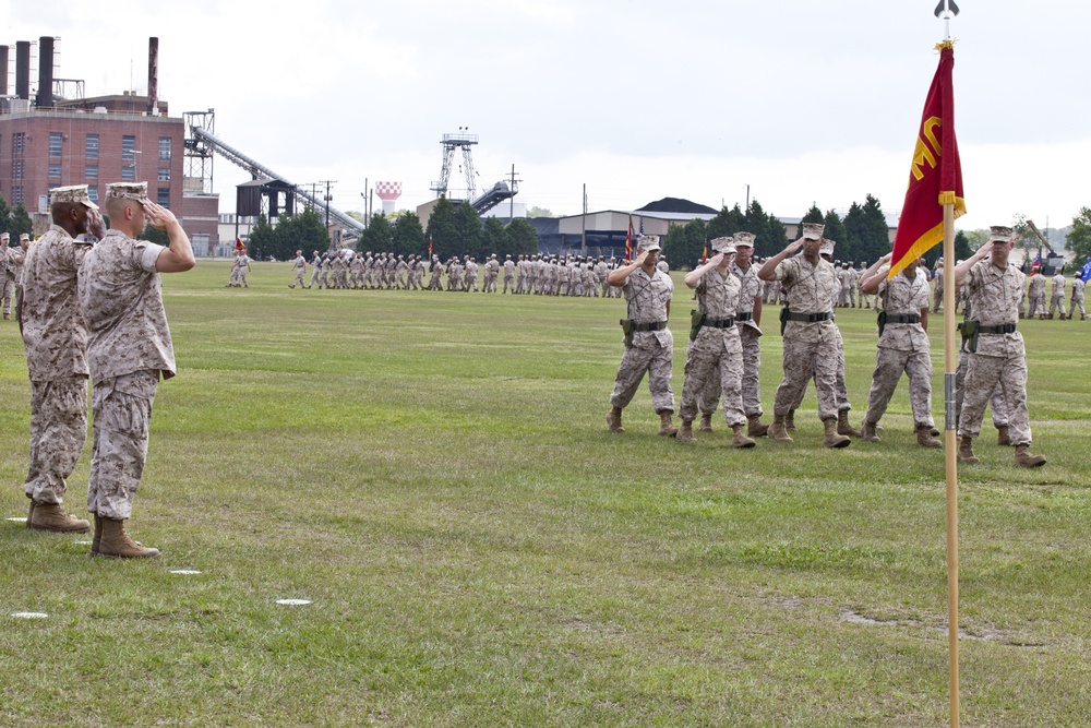 8th Com Battalion Change of Command Ceremony