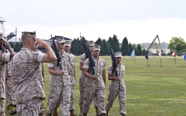 8th Com Battalion Change of Command Ceremony
