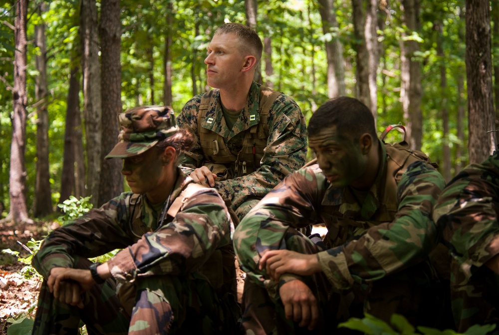 U.S. Naval Academy midshipmen take on Quantico