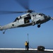 USS San Diego practices vertical replenishment