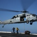 USS San Diego practices vertical replenishment