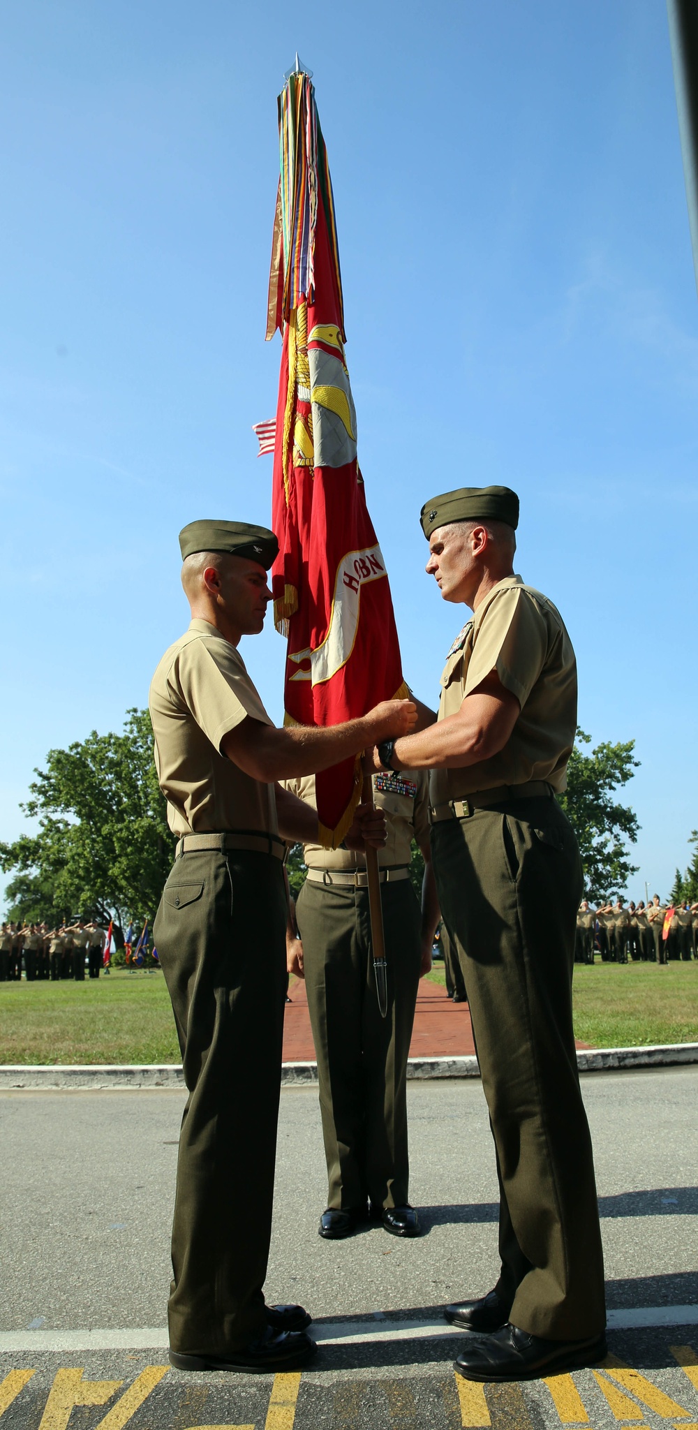 Headquarters Battalion bids farewell to commanding officer