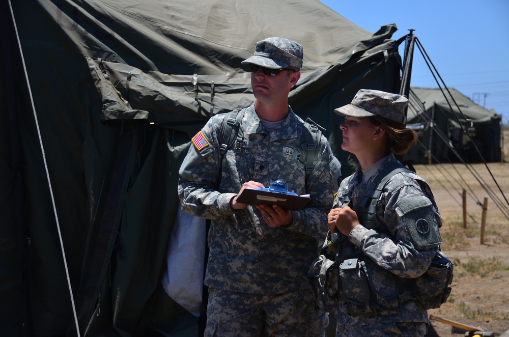 Soldiers from the 787th Medical Detachment are conducting site testing