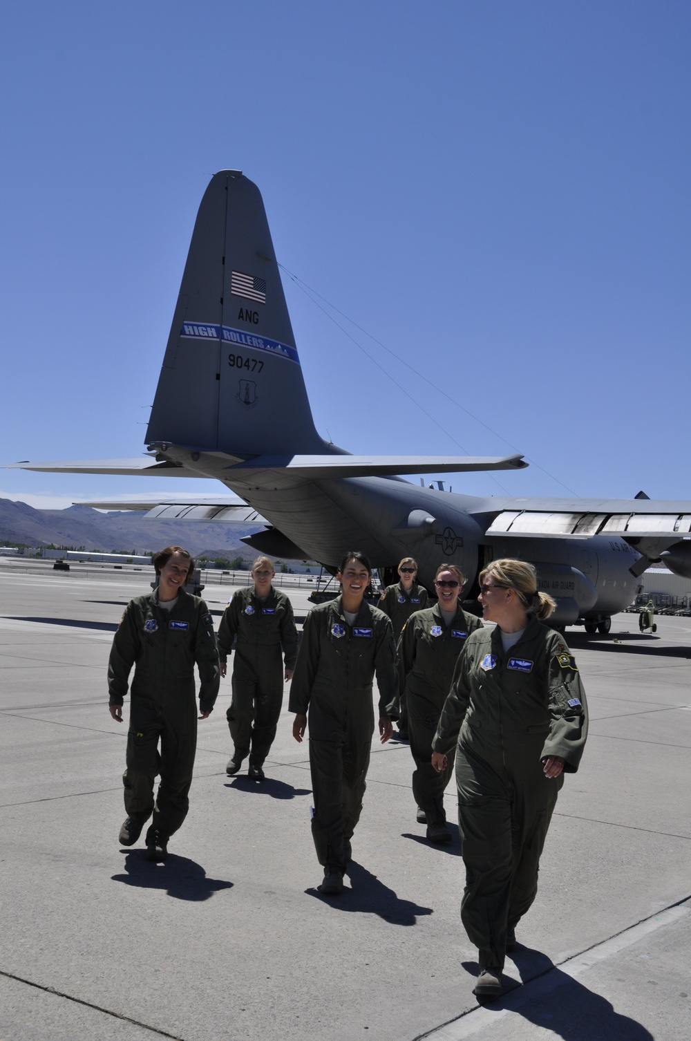 First all-female flight crew from the 192 Airlift Squadron