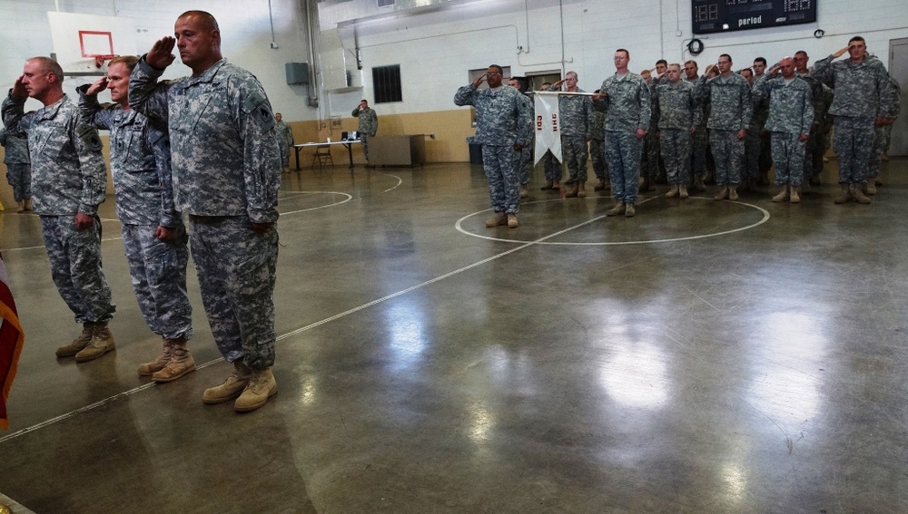 103rd Brigade Support Battalion salutes the colors