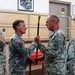 Command Sgt. Maj. Jeffrey McCrystal receives the NCO Sword
