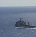 USS Rushmore transiting Pacific Ocean