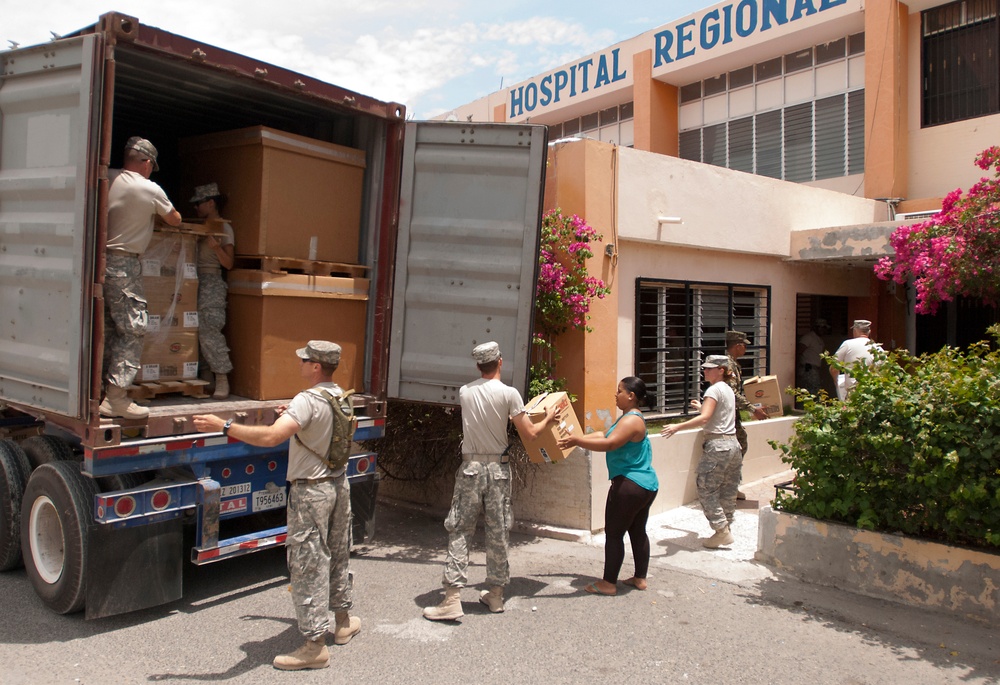 Task Force Larimar delivers supplies