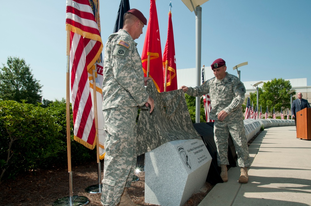 USACAPOC(A) unveil memorial stone
