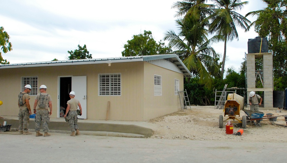 Task Force Larimar builds clinics and classrooms
