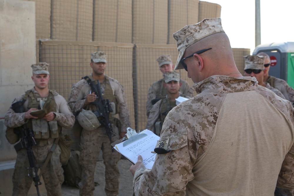 Weapons Company mans main entry point
