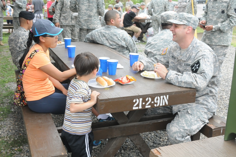 210th FA Brigade chaplains host barbecue