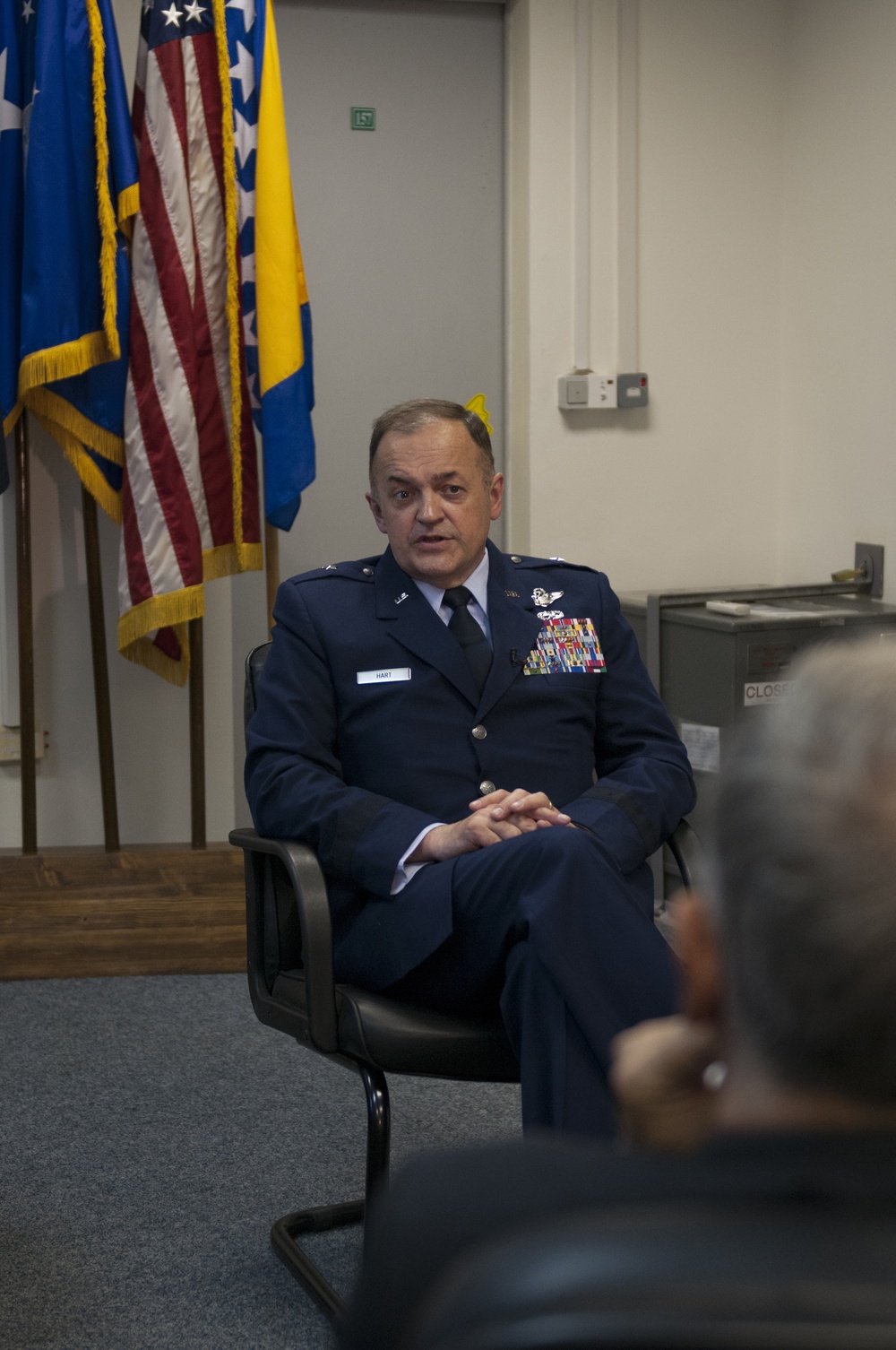 Brig. Gen. Merle D. Hart gives end of tour interview